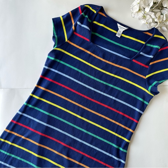 Arizona Jean Co Blue Rainbow striped dress - Picture 5 of 6